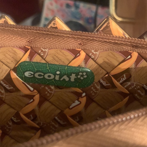 NWOT COPPER/Gold ECOIST recycled Candy Wrapper Bag!! - Picture 4 of 7